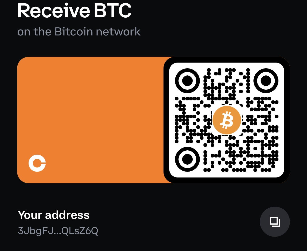 Bitcoin Wallet QR Code